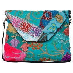 Patchwork Embroidered Clutch