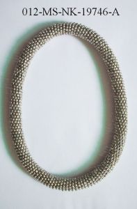 Silver Metal Beads Necklace