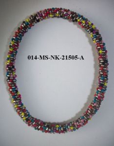 Multi Colour Seed Beads Necklace