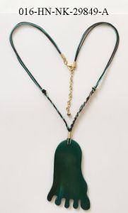 Green Horn Necklace