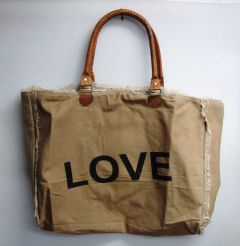 Love Light Brown Bag
