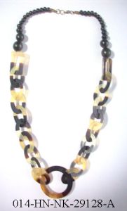 Horn Ring & Beads Necklace