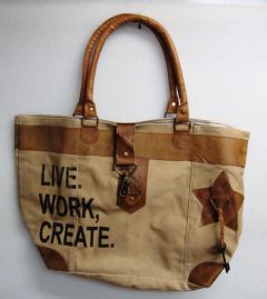 Star Design Brown Bag