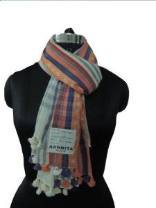 ArnNita Grey Cotton  Scarf