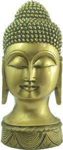 Buddha Head Ghungru Pittal Color