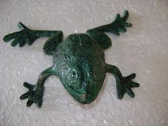 Green Patina Frog