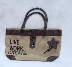 Tan Star Hand Bag