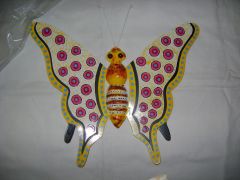 Butterfly With Stick Hand  Painted