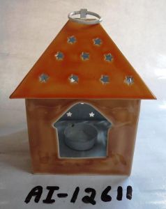 Orange Hut Metal Lantern