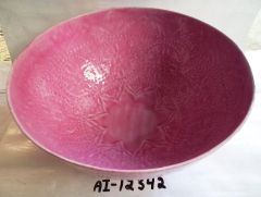 Pink Bowl Embossed