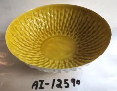 Yellow Bowl Embossed