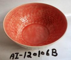 Red Dry Fruit Hammered Bowl 