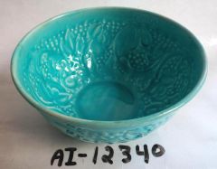 Embossed Sky Blue Serving Bowl