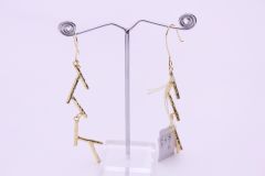 Gold Plated Multi Layer Brass Earring