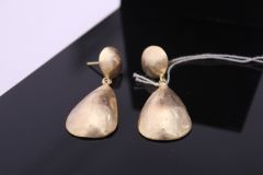 Gold Plated Antique Designer Brass Earring