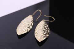 Leaf Gold Plated Brass Earring