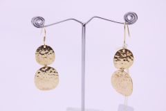 Gold Plated Hanging Brass Earring