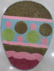 Egg Shape Beaded Placemat