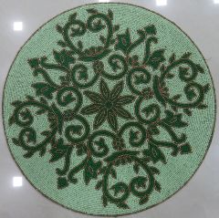 Green Beaded Placemat