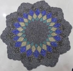 Star Grey  Beaded Placemat