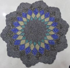 Star Grey  Beaded Placemat