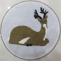 Reindeer Beaded Placemat