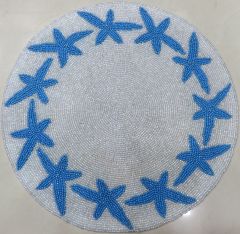 Star Fish Design Beaded Placemat