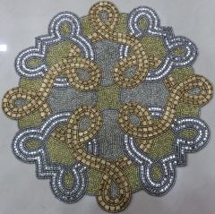 Swirl Design Beaded Placemat