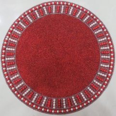 Stipe Border Red Placemat 