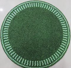 Light Green Stripe Border Placemat