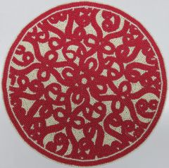 Red and White Design Placemat