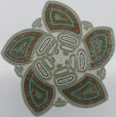 Flower Glass Beaded Placemat