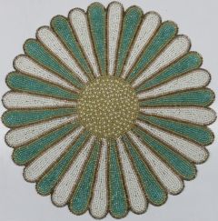 Green & White Flower Placemat