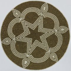 Golden Star & Flower Placemat 