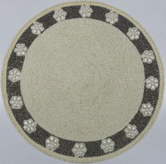Multiple Pearl Flower Border Placemat