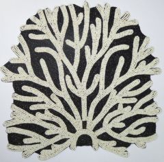 Tree Placemat Black & Ivory