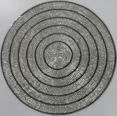 Silver Grey Cirlcular Placemat