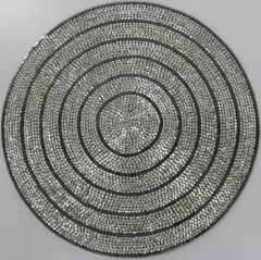 Silver Grey Cirlcular Placemat