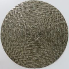 Light Antique Plastic Beaded Placemat