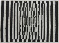 Black & White Plastic Beaded Placemat