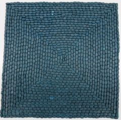 Teal Square Beaded Placemat
