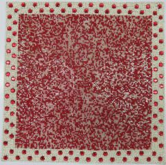 Coral White Mix Bead Placemat