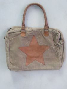 Tan Star Design Hand Bag