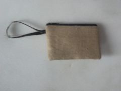 Tan Jute Pouch