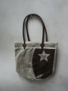Brown & Grey Designed Hand Bag