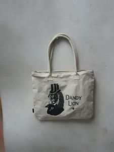 White Lion Printed Hand Bag