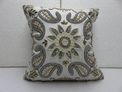 Paisley & Flower Cushion Cover