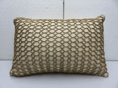 Beaded Net Cushion Cover 