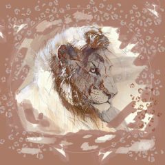 Light Brown Tiger Print Scarf