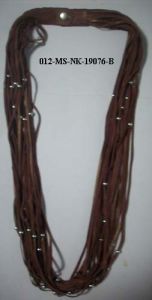 Leather Threaded Necklace